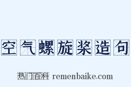 空气螺旋桨造句是什么意思的图片